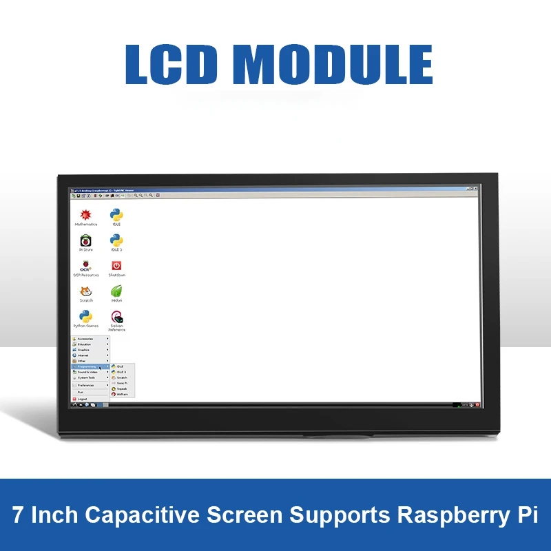 

7-дюймовый 1024X60 0 ЖК-экран IPS панель управления полным углом обзора емкостный экран сенсорный дисплей для Raspberry Pi