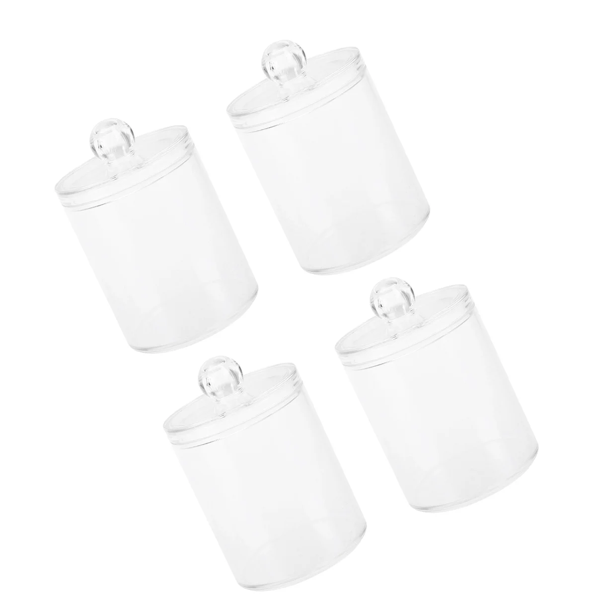 

Cotton Storage Organizer Swab Holder Acrylic Qtip Organizers Up Make Tip Q Dispenser Wool Bottle Home Plastic Bathroom