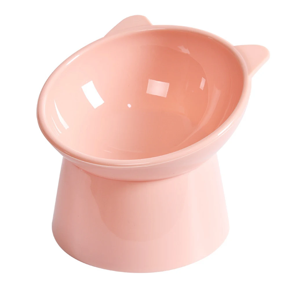 

Food Bowl Cat Bowl Anti-collision Anti-drop Feeding Bowl Non Slip Pet Overhead Bowl Pink/Blue/Grey For Cat Dog
