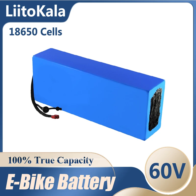 

LiitoKala E-bike battery 60V 20ah 25ah 30ah 15ah 40ah li-ion battery pack bike conversion kit bafang BMS High power protection