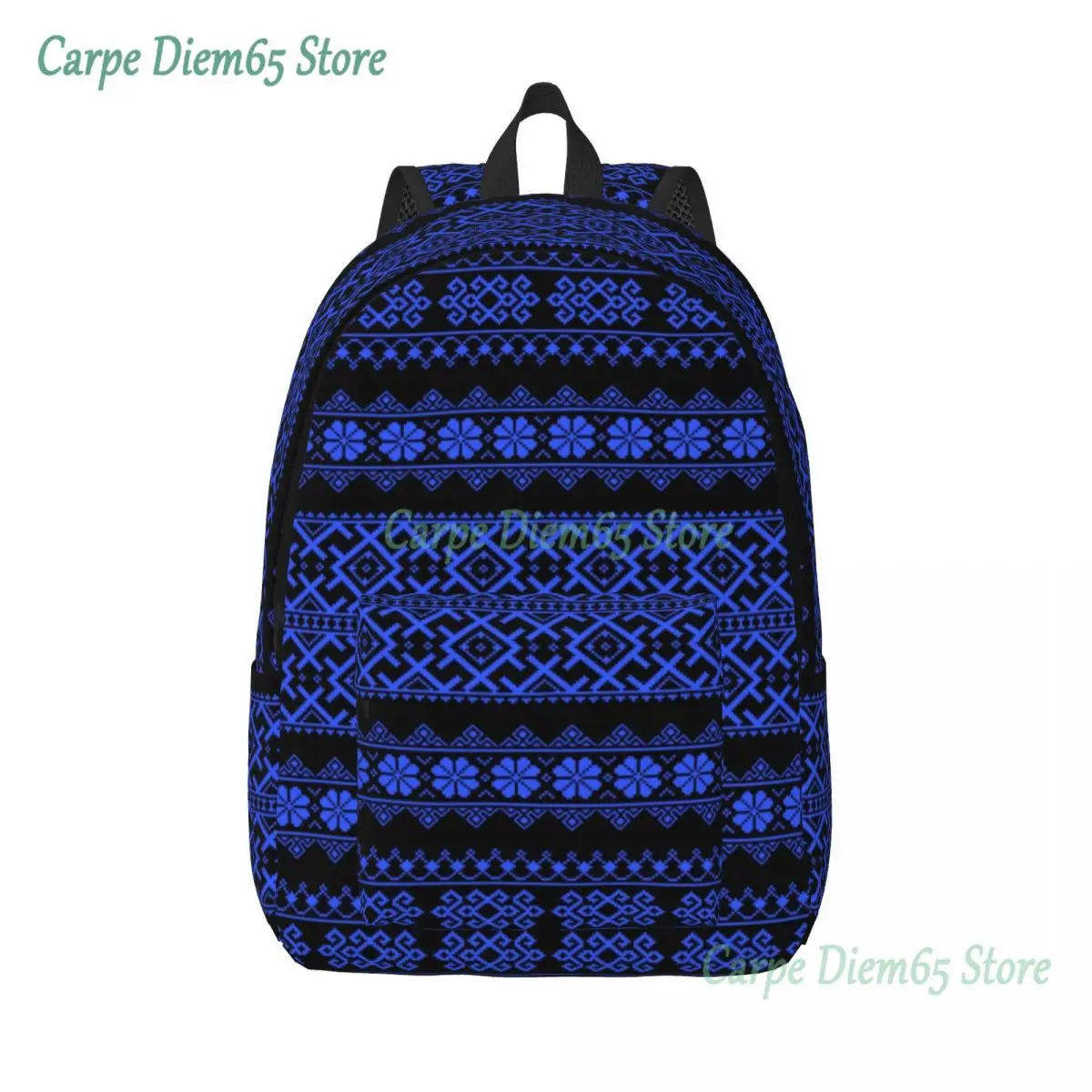 

Customized Vyshyvanka Ukrainian Embroidery Canvas Backpacks Bookbag for School College Ukraine Boho Bohemian Geometric Bags