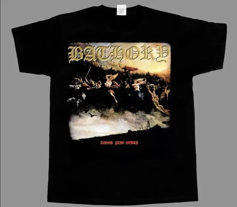 Футболка Bathory 2T60 с изображением крови огня смерти