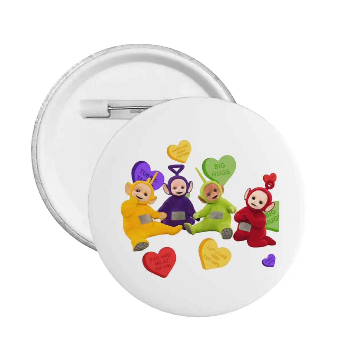 Teletubbies Tinky Winky Dipsy Laa-Laa Po Cartoon Cute Pin Customizable Badge Backpack Badges Brooch Brooches Cute Pins Lovers