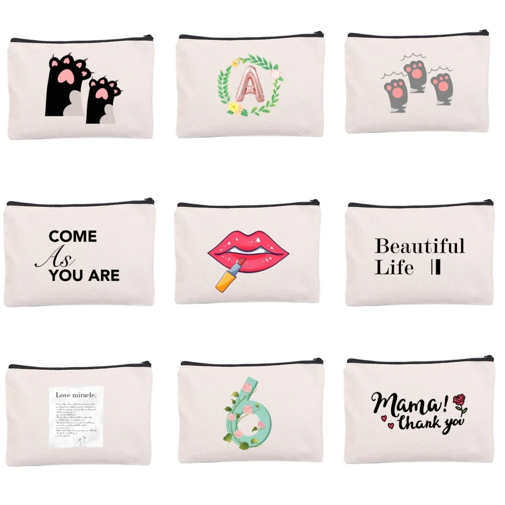 

Женская тканевая косметичка, цветочный макияж, сумка для инструментов для макияжа, дорожный органайзер для макияжа на молнии, набор туалетных принадлежностей, сумки, чехол сумка для хранения