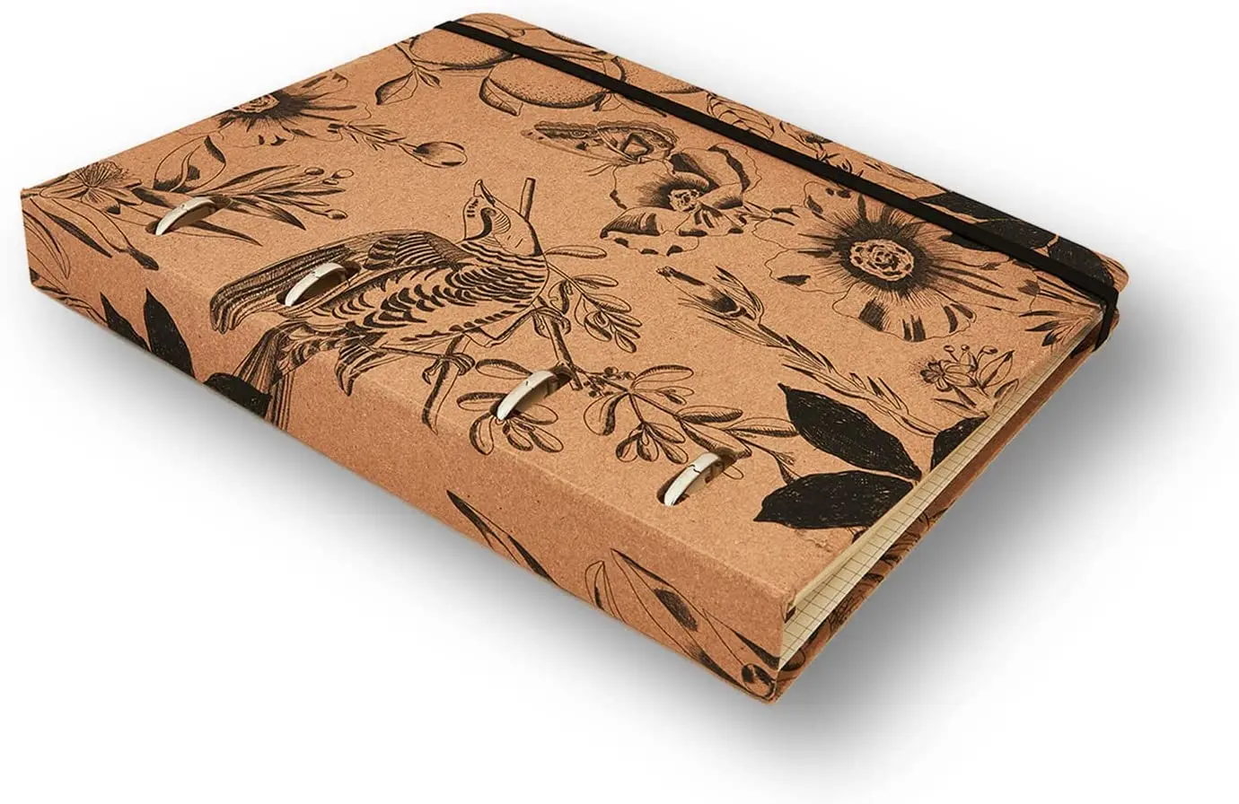 

Caderno Criativo Argolado Office Duo Kraft Pautado & Pontado A5 Botânica