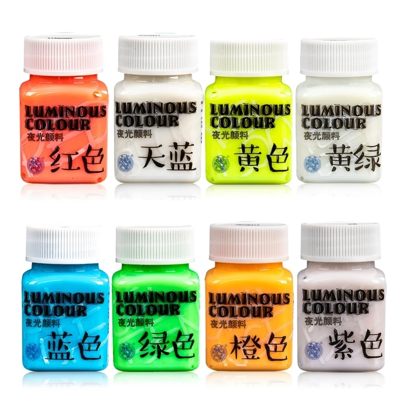 

Glow in the Dark Paint MultiSurface Acrylic Fluorescent Paint for Indoor Outdoor