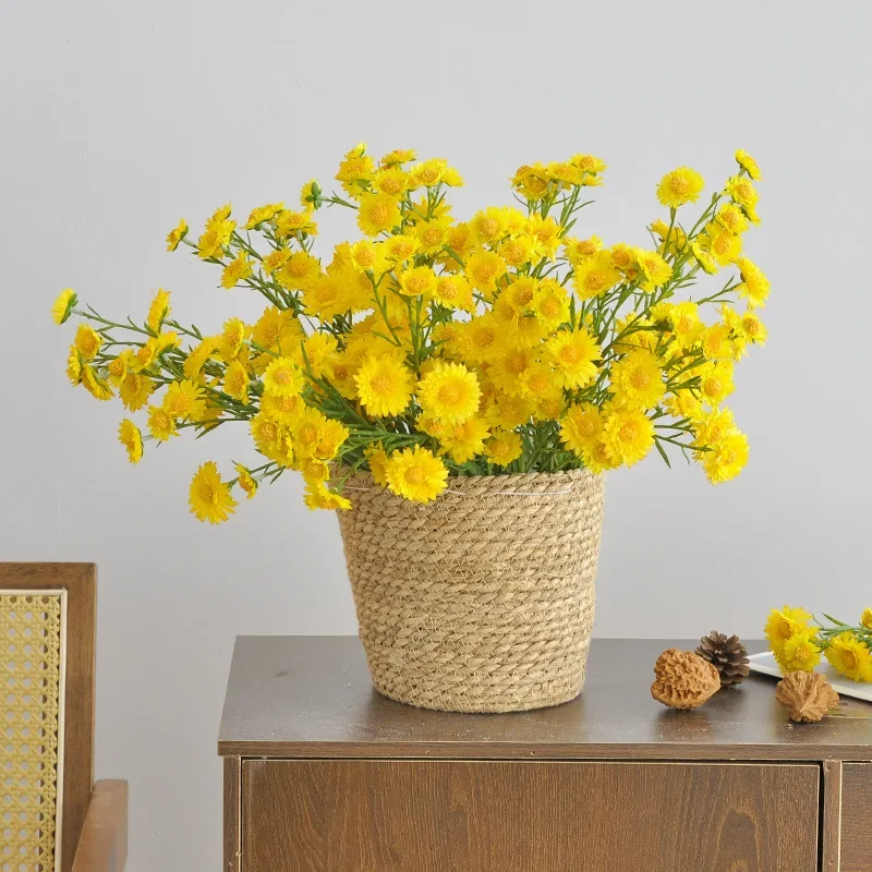 Искусственные дикие хризантемы маленькие шелковые маргаритки цветы в