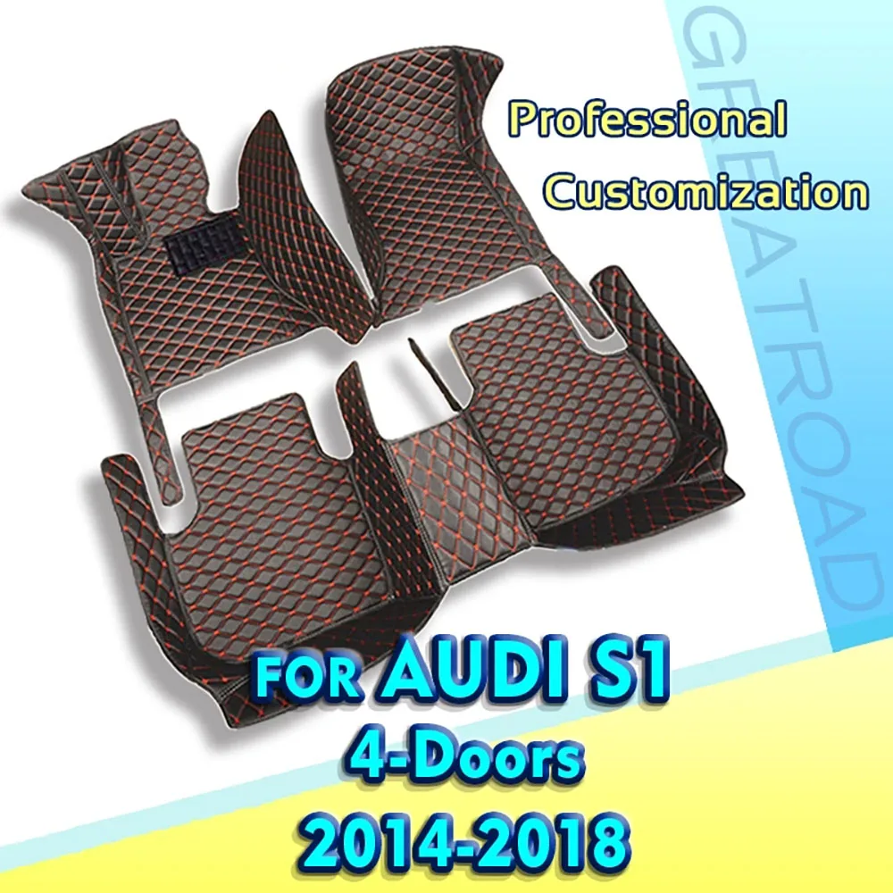 

Автомобильные коврики для Audi S1 (две двери) 2014, 2015, 2016, 2017, 2018, индивидуальные автомобильные подкладки для ног, задняя крышка