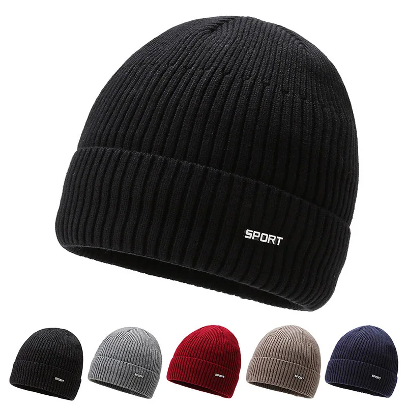 

Новинка Шапка-бини с надписью унисекс Зимние шапки с меховой подкладкой для отдыха для мужчин и женщин сохраняющая тепло вязаная шапка модн...