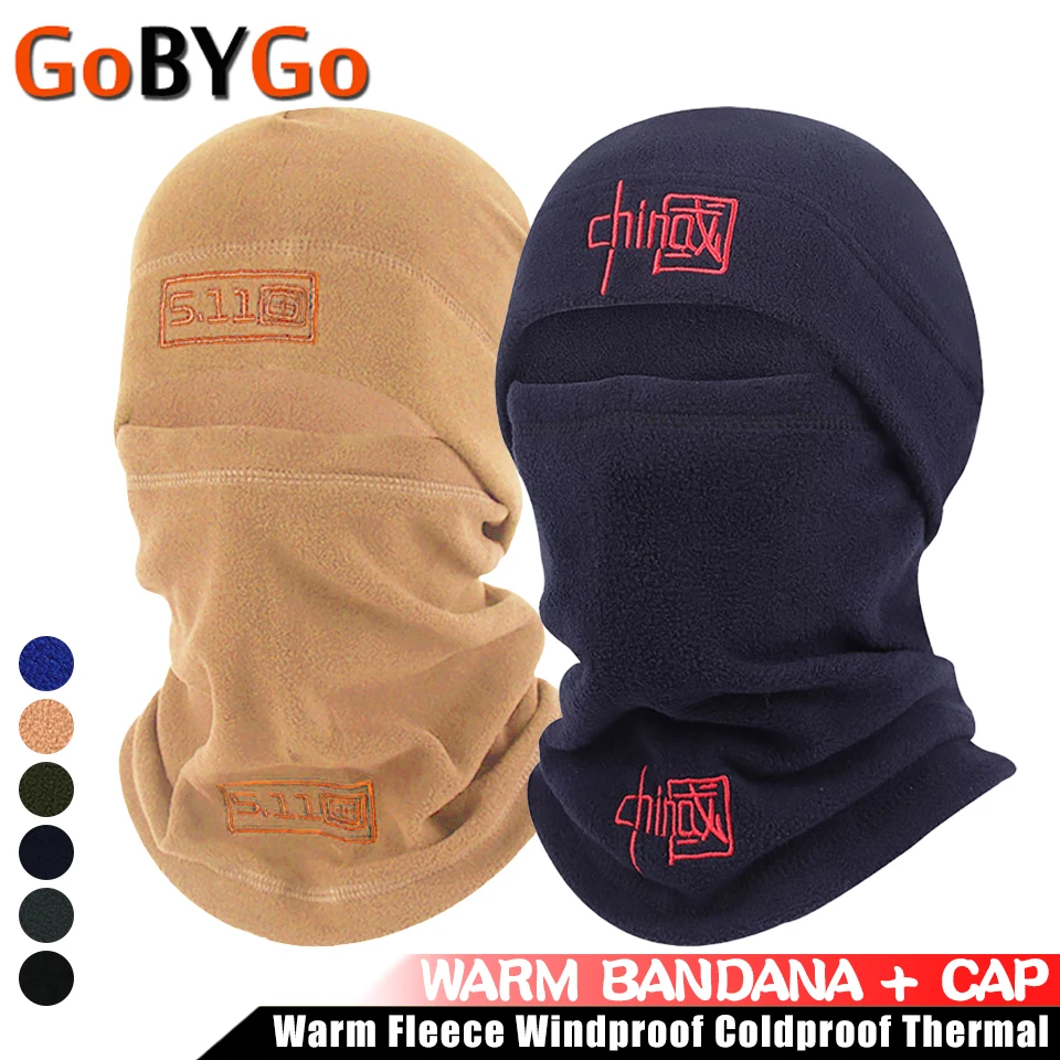 

Зимние головные уборы для мужчин и женщин, теплая флисовая ветрозащитная бандана, удобная теплая Кепка, шарф для пеших прогулок, велоспорта,...