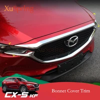 car front grill hood trim engine cover strips for mazda cx 5 cx5 2017 2018 2019 2020 kf garnish stickers accessories styling