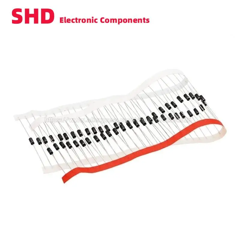 100 шт. 1N4001/1N4002/1N4004/1N4007 DO-41 1A 100/200/400/1000 в DIP выпрямительный диод IN4007 4001 4004 4007 диоды