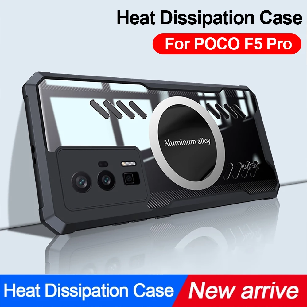Чехол для POCO F5 Pro Чехол прозрачный HD прозрачный теплоотвод полная Защита задняя крышка для Redmi K60 Pro Чехлы Fundas