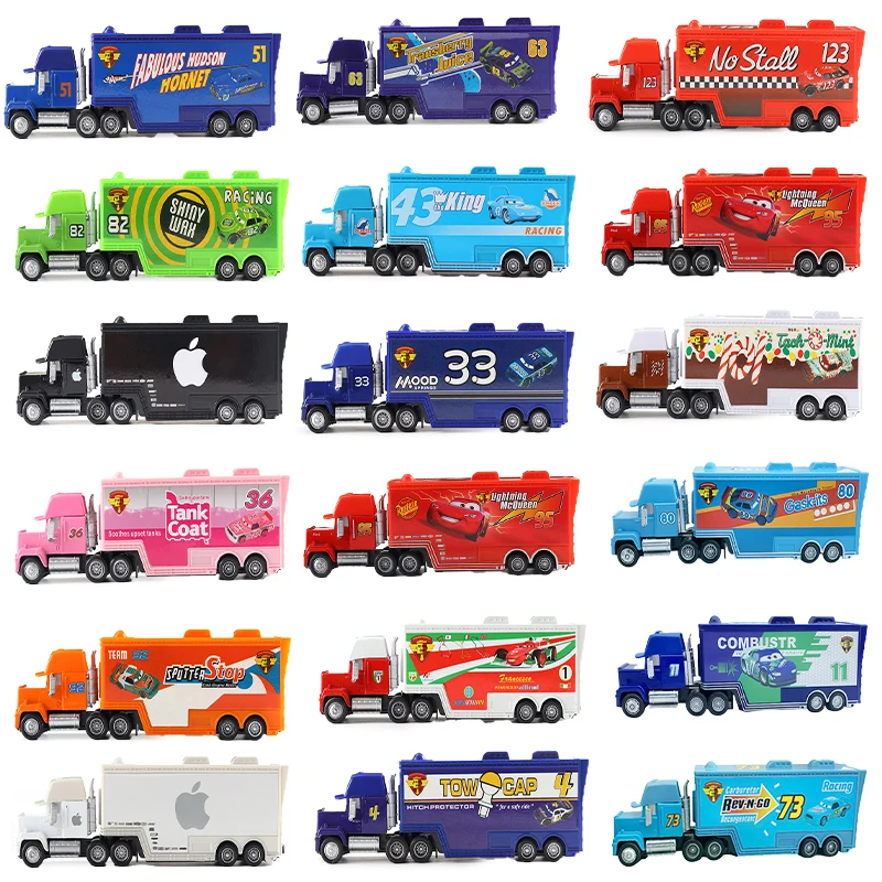 New Disney Pixar Cars 3 2 Toys Mack Truck 1:55 Diecast Lightning McQueen game collection van lorry Model kids boy Birthday Gift