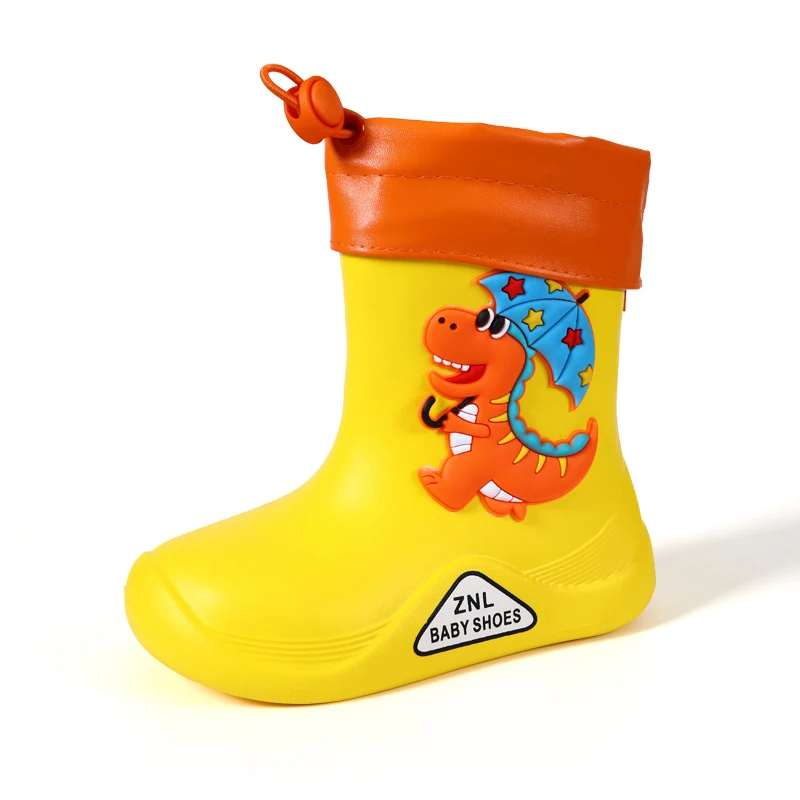 2022 Fashion Rain Boots Children's Shoes EVA Rubber Kids Cartoon Shoes Water Shoes Waterproof Rain Boots