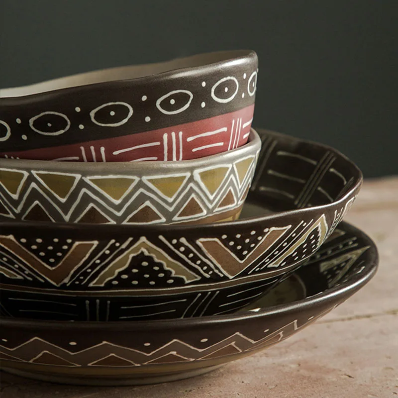 Фарфоровая креативная керамическая индивидуальная шероховатая рандомная