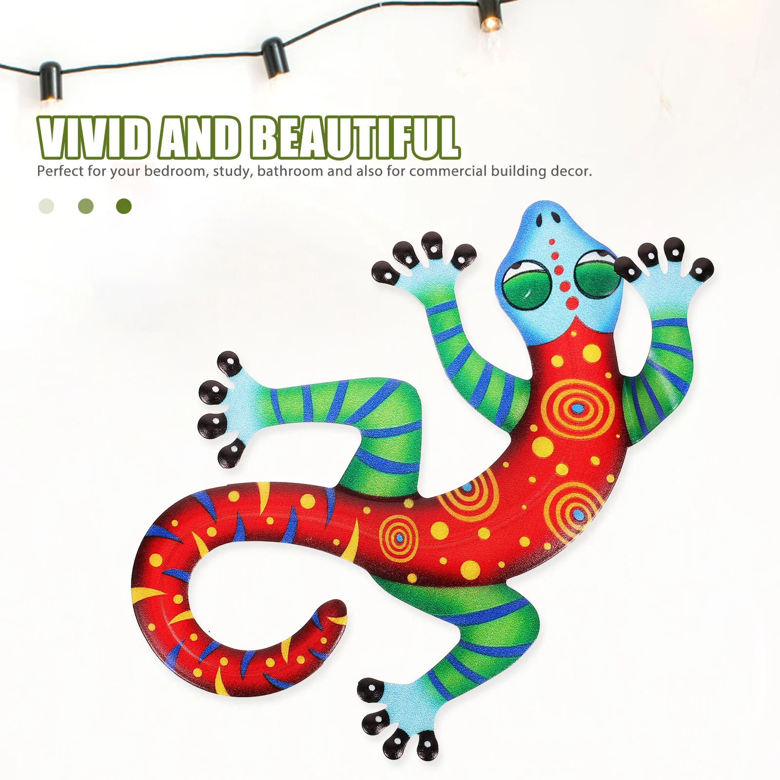 Doitool винтажный декор для террариума металлический геккон настенный 3D ящерица