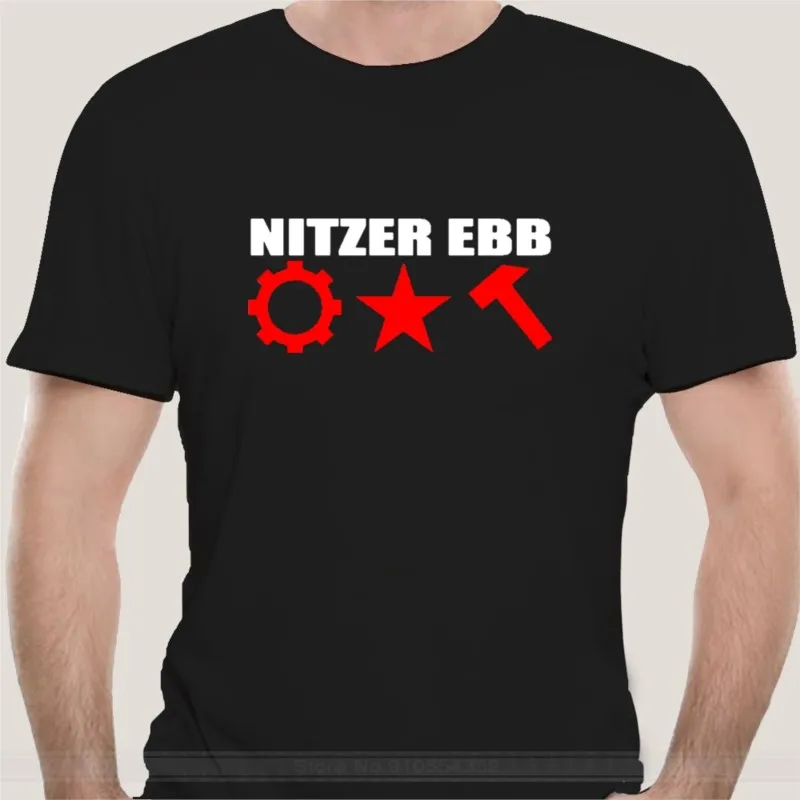 Nitzer Ebb британская EBM рок черная футболка мужская Повседневная стильная