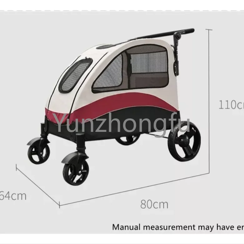 

Складная коляска для домашних питомцев, новый дизайн на заказ, переноска больших и средних собак