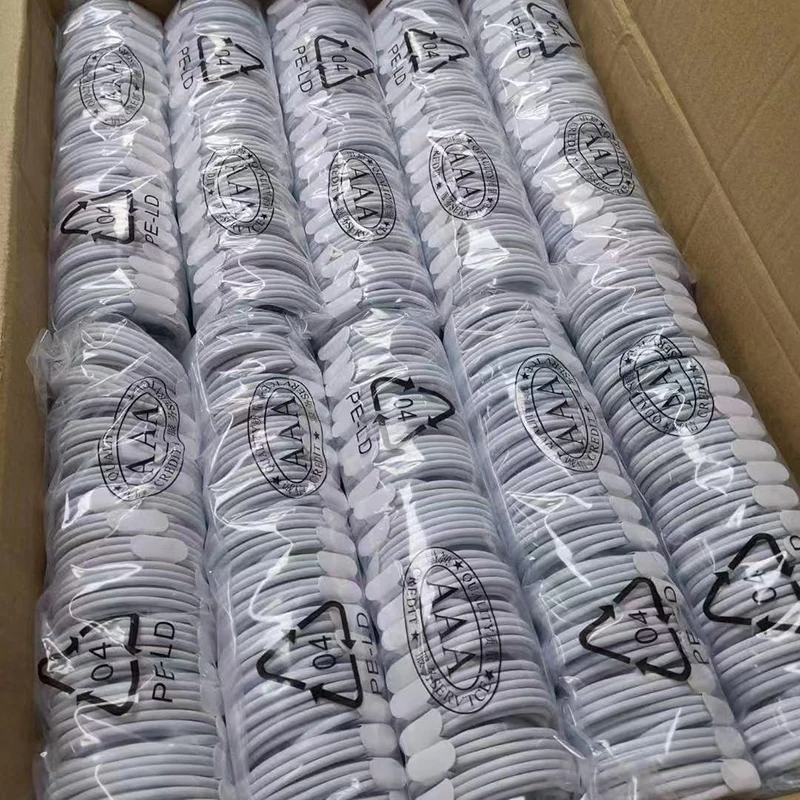 20/40Pcs USB Charger Cable for i 11 Xs Max Xr X 8 7 6 Plus 5 SE Data Charging Cord Work New System Micro Phone Charge Cable