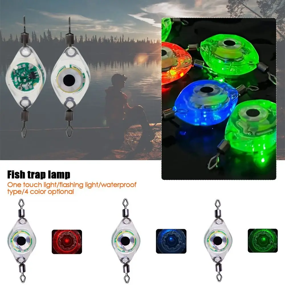 Portable Attracting Fish Fluorescent Deep  Drop Underwater Fishing Squid Flash Lamp Bass Spoon LED Lure Light