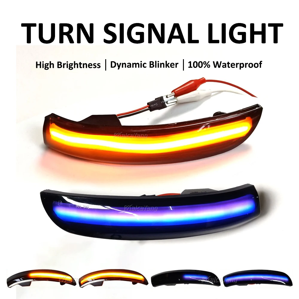 

For Ford Escape Kuga II EcoSport 2013 - 2019 Car Accessories Dynamic LED Side Rearview Mirror Turn Signal Light Indicator