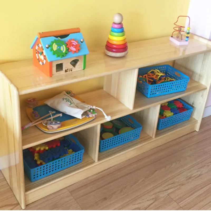 

Kindergarten Cabinet Children's Locker Storage Cabinet Solid Wood Toy Cabinet Combination Cabinet Corner Cabinet