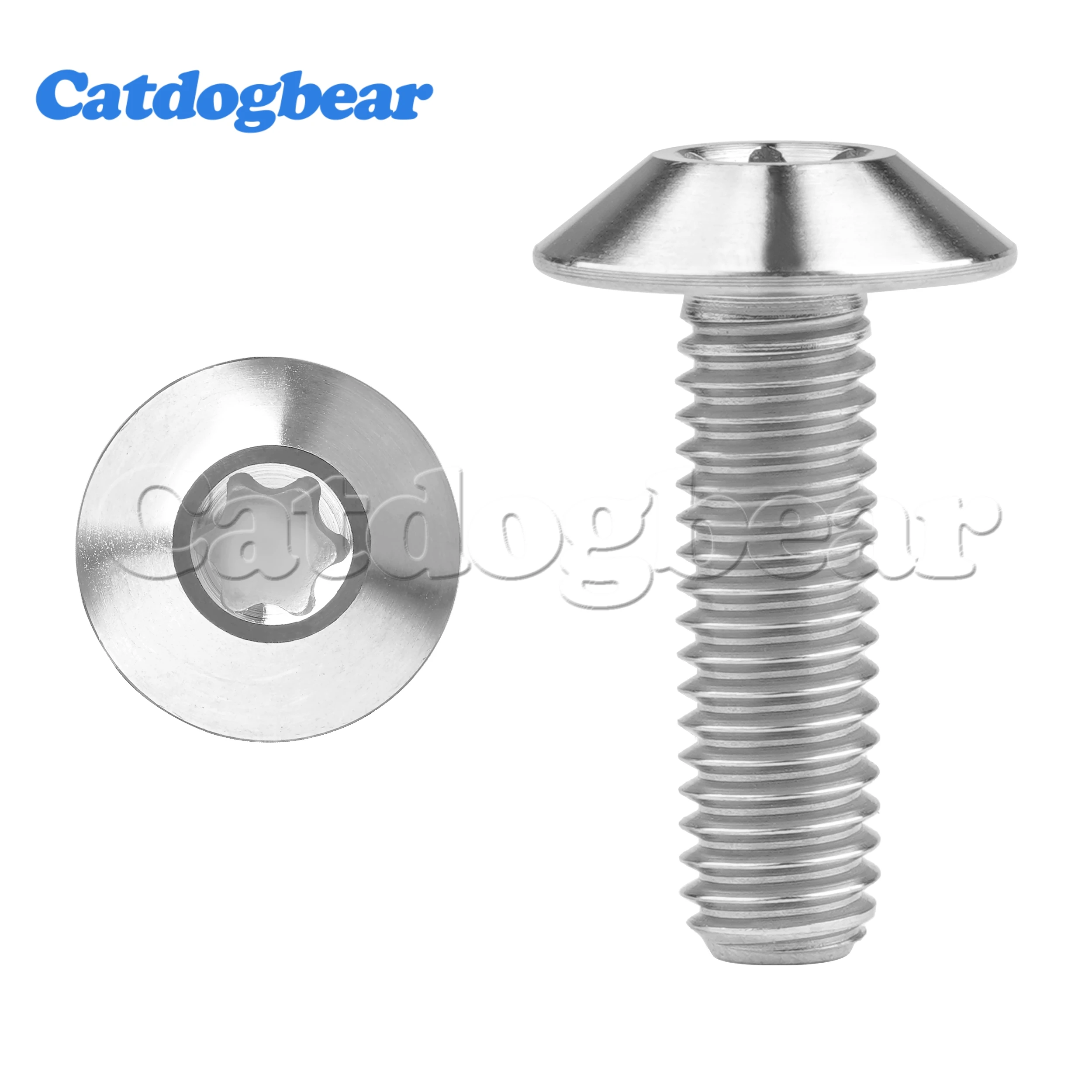 

Титановые болты Catdogbear, велосипедный винт M5/M6x12/15/20/25 мм, болт с головкой Torx для мотоцикла, аксессуар для крепления велосипеда