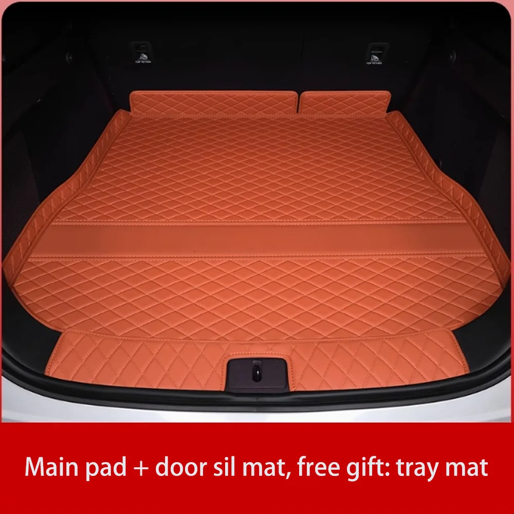 

Для Deepal S07 S7 2023 ~ 2026 2024 2025 автомобильные кожаные чехлы для багажников, защита от царапин, коврик для багажника, защита лотка, аксессуары для интерьера