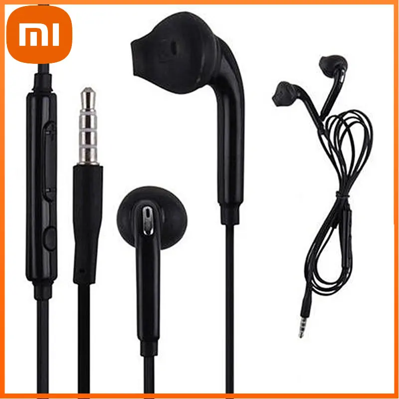 Наушники Xiaomi Stereo 3.5mm с проводным управлением громкости и басом для IOS и Android телефонов.