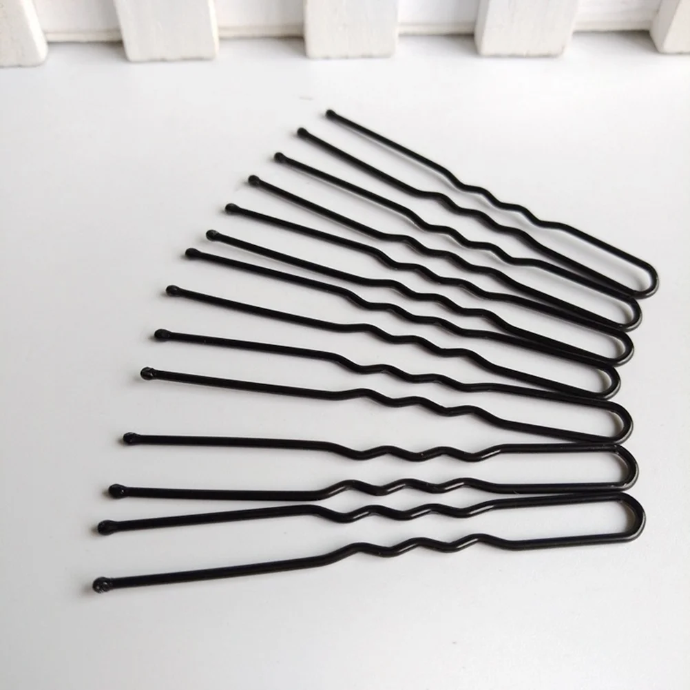 

50 Pcs Bun Hair Pins Metal Bobby Women's Clips Barrettes Thick European American