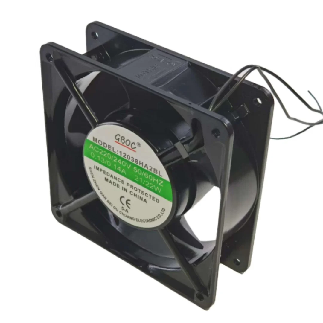 GBOC 12038HA2BL AC 220-240 В 0,14 А 120x120x38 мм 2-проводной охлаждающий вентилятор для сервера (art.: 3920d4263bddd) - 3920d4263bddd