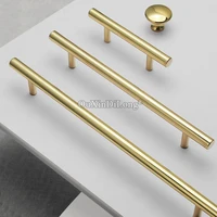 luxury shiny gold 4pcs solid pure brass furniture handles gold drawer pulls cupboard wardrobe kitchen tv wine cabinet pull knobs