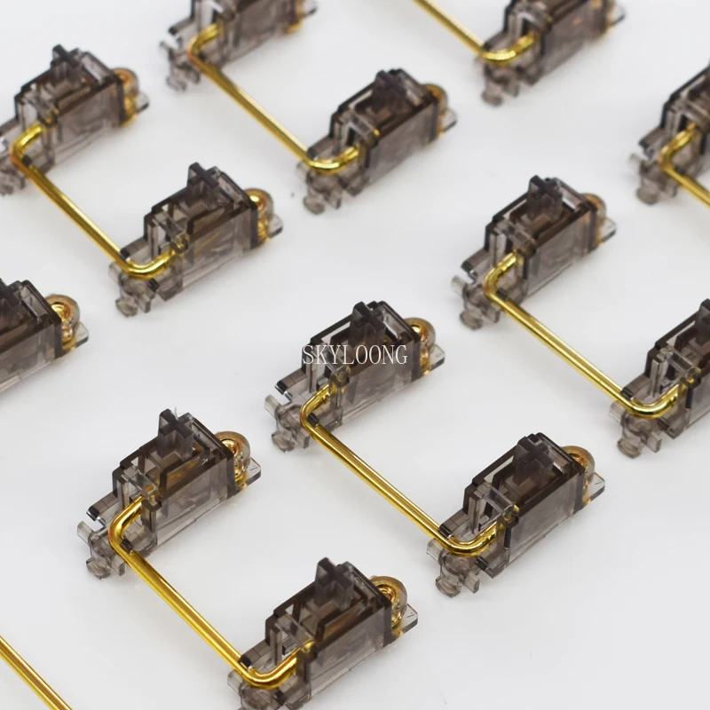 Original Gateron PCB Stabilizer for Mechanical Keyboard Gold-plated Steel Wire Translucent Ink 6.25X 2X 7X 7u 6.25u 2u DIY Gamer