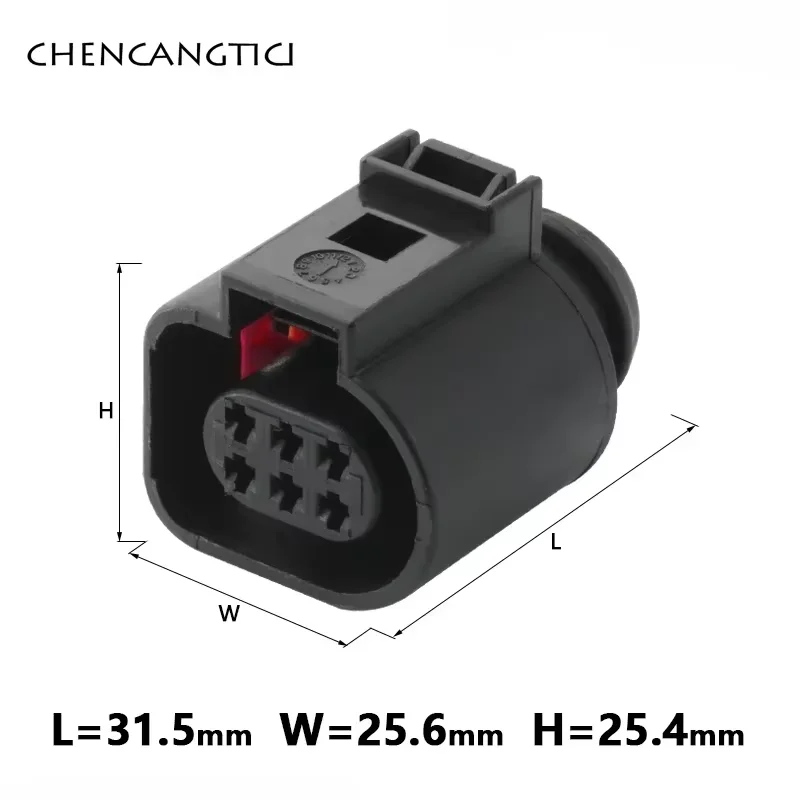 

1 комплект, 6-контактный 3B0973813 1J0973713, автоматический разъем датчика температуры, водонепроницаемый электрический провод, разъем «папа-мама» для грузовика, автомобиля
