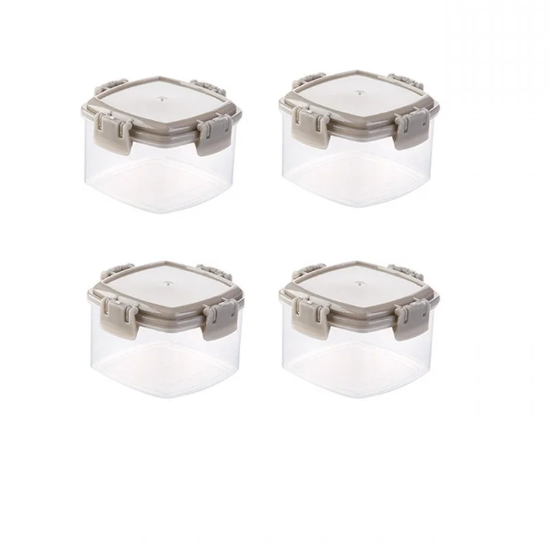 Прозрачная фотобумага с крышкой 4 шт./набор портативная мини-коробка для приправ