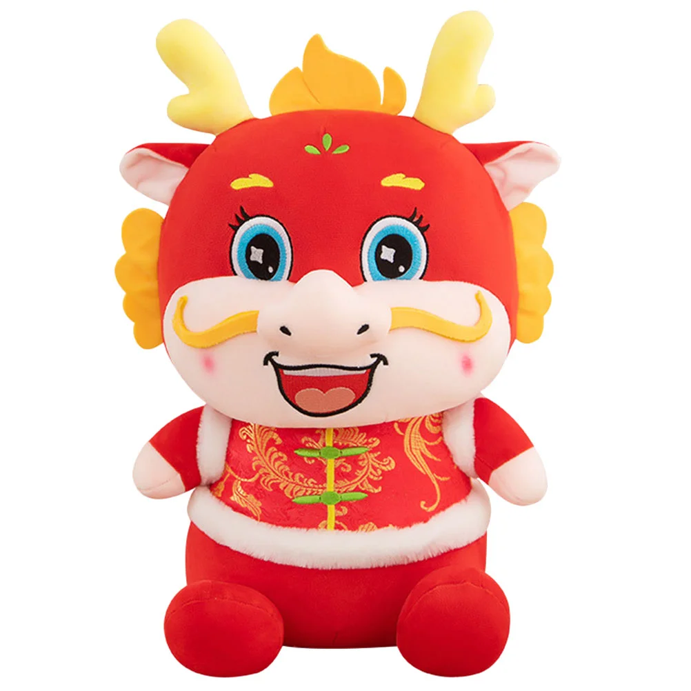 

Plush Dragon Stuffed Animal Gift Mascot Model Figurine Chinese Style Small