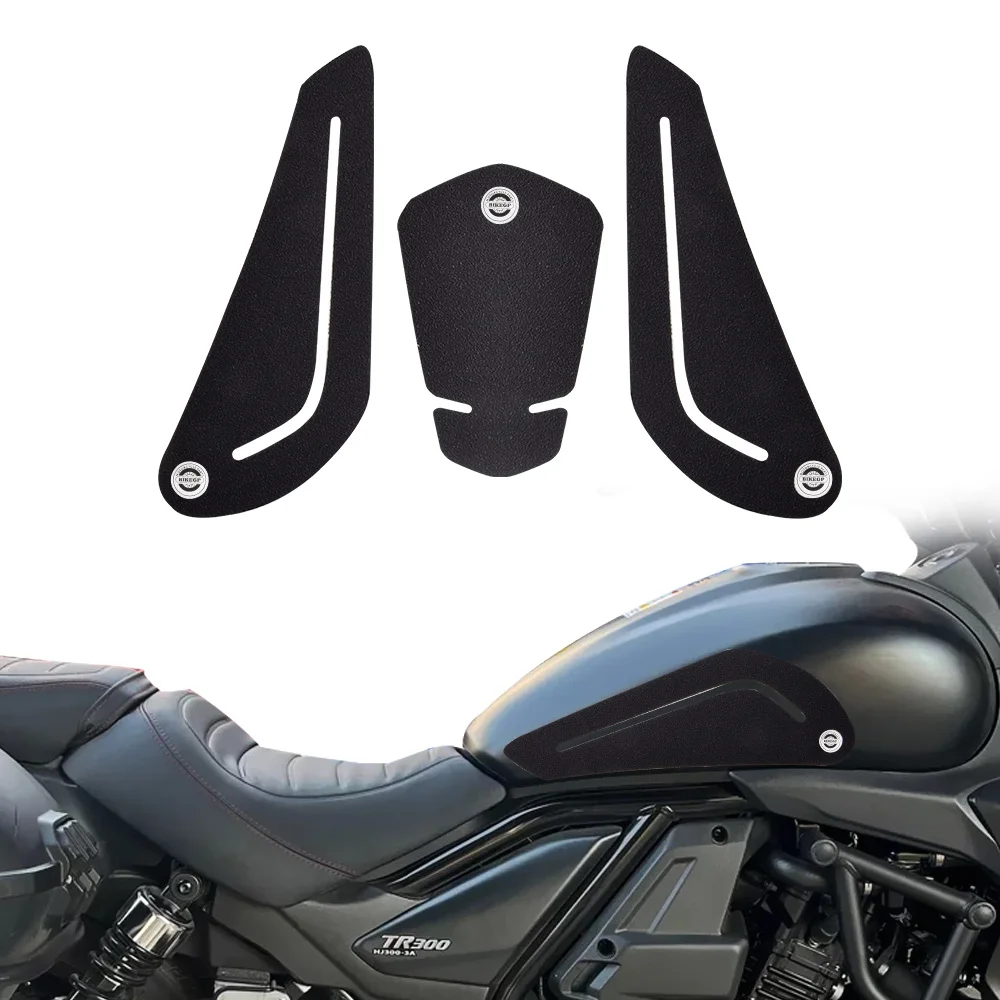 

BIKE GP Motorcycle Anti Slip Fuel Tank Pad Sticker Rubber Protector Cover Decals For Haojue TR300 2021 Motorcycle Accessories