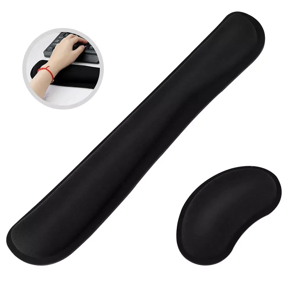 

Widen Memory Foam Nonslip Mouse Pad Wrist Support Keyboard Wrist Rest Support For Office, Computer, Laptop & Mac & Comfo