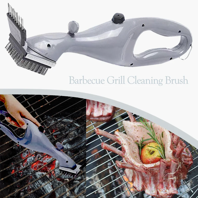 

Щетка для чистки барбекю, гриля, паровой инструмент, портативный паровой гриль для барбекю, газовые аксессуары, инструмент, очиститель, кухо...