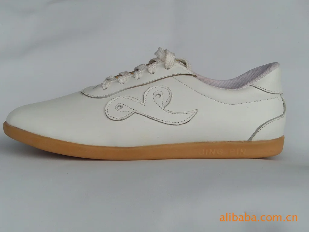 Cowhide Men Unisex Tai Ji Martial Arts Wing Chun Shoes Chinese Exercise Athletic Casual Jogger Sneakers Taewondo Kungfu Shoes