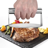 stainless steel burger press non stick grill smasher non stick bacon griddle hamburger mold kitchen accessories tool