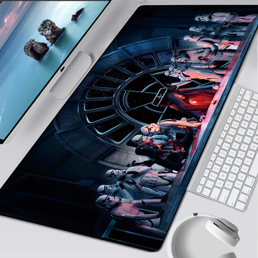 

Disney Star Wars HD Printing XXL Mouse Pad Gamer Accessory Hot Large Computer Lock Edge Keyboard Mat Anime Cartoon Dropshipping