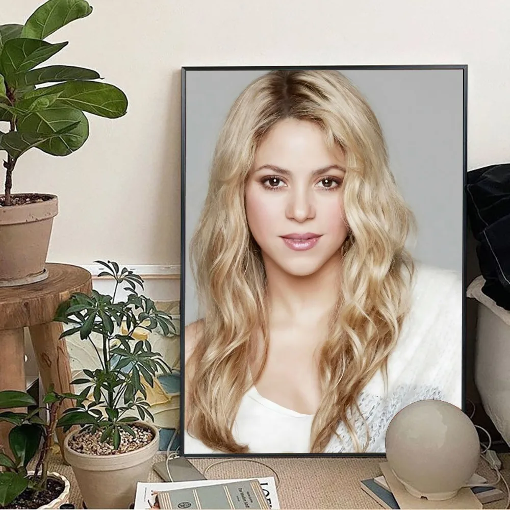 Shakira Poster Kraft Paper Vintage Wall Art Painting Study Aesthetic Small Size Stickers