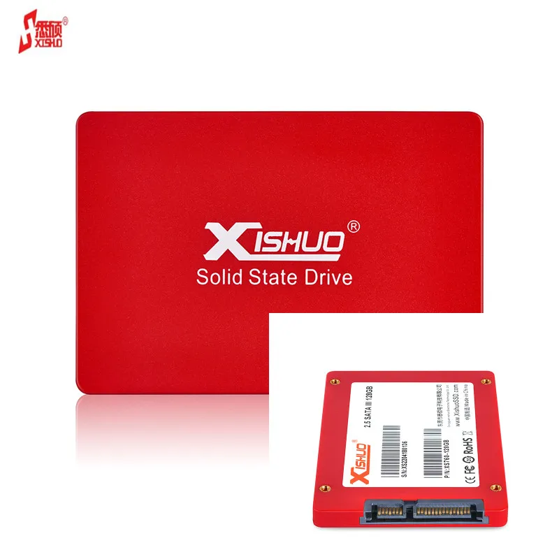 

Xishuo Red Factory Price 2.5 INCH SATA SSD Hard Drive Disk Internal SSD Drive From 64GB to 1TB for Laptop and Desktop