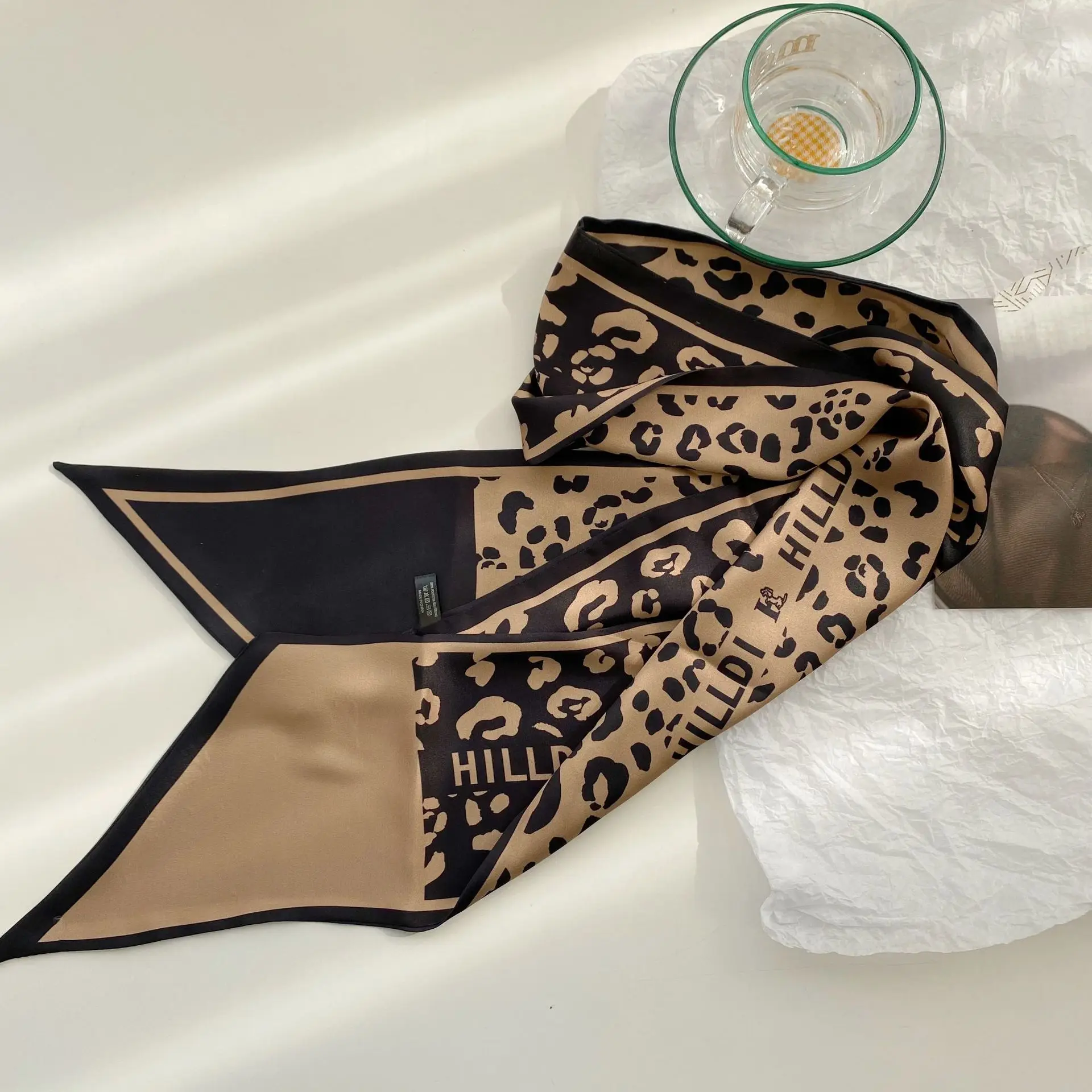 

Fashion Wrist Ribbon Neck Scarf For Ladies Long Skinny Headband Bag Scarf Female 14*145cm Elegant Neckerchief Hair Scarves Women