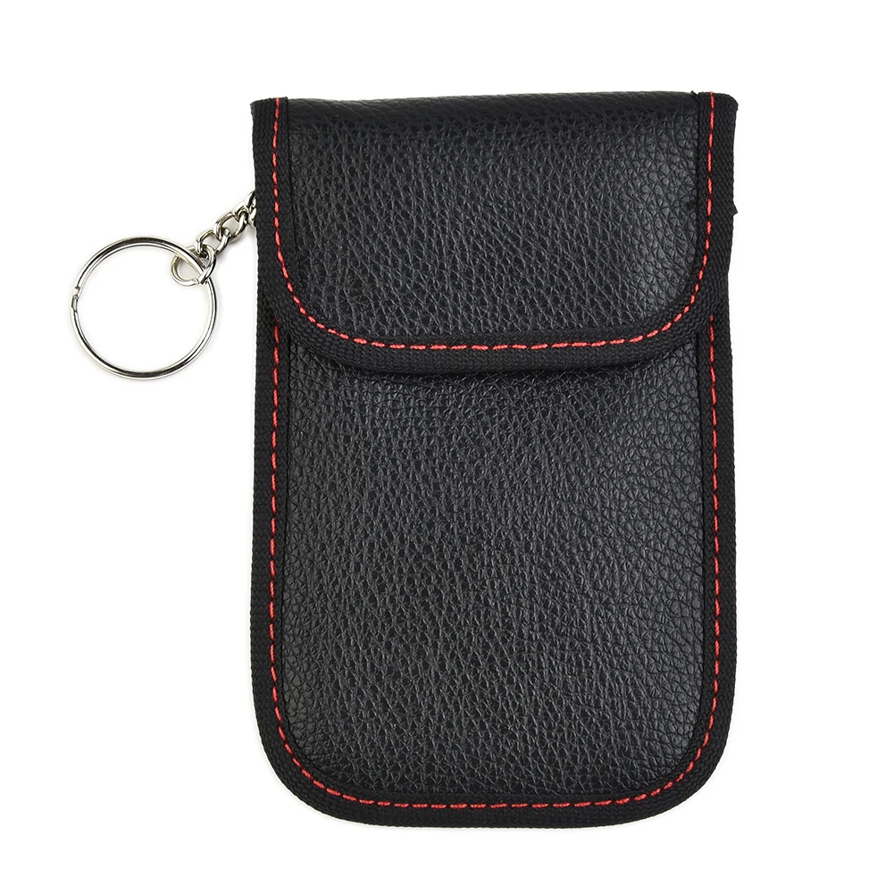 

Schwarz RFID Key Bag Shell Universal Holder Polyurethane Waterproof Leather