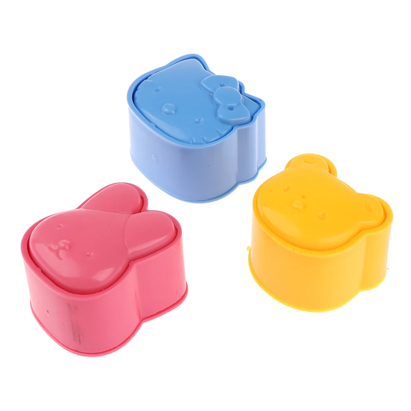 

3Pcs/Set rice ball mould rabbit+bear+cat rice ball sushi mould DIY rice ball mould