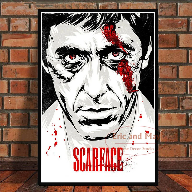 

Scarface Al Pacino Гангстерский фильм Постеры и фотообои на стену украшения для гостиной