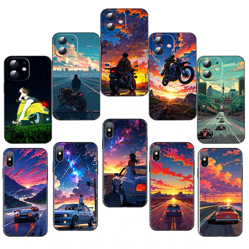 BD5 Artistic AI Sky Wallpaper Soft Silicone Case for Xiaomi Mi F1 9T Pro A1 5X A2 Lite A3 CC9E 10T 11T 12Pro 12X Caver